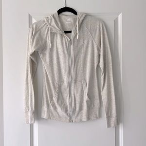 Nike tan full zip sweatshirt